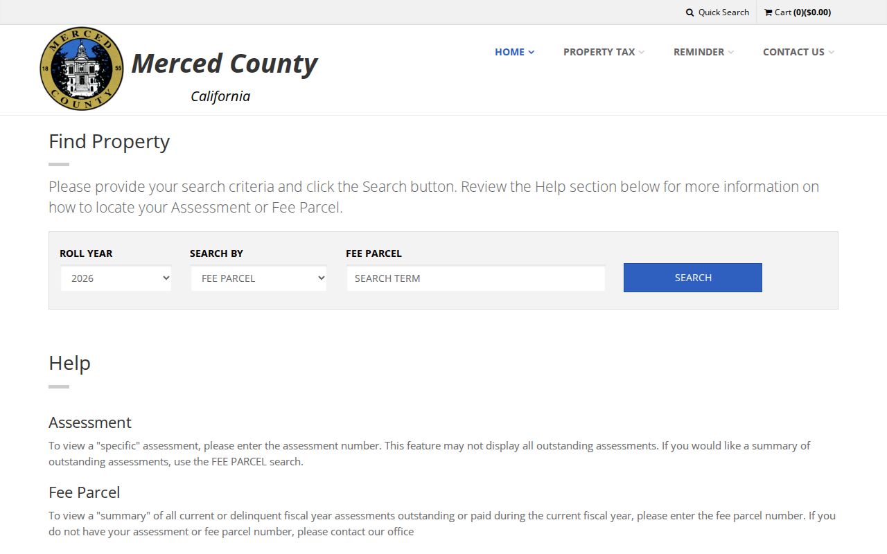 Merced County people search using the property tax roll